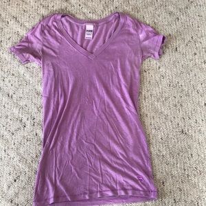 Purple VS pink vneck T-shirt